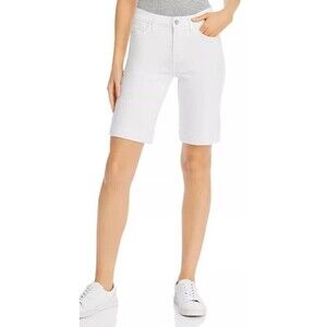 Jen7 by 7 For All Mankind Women's White/Bermuda Jean Shorts Size 12 NWT stretch